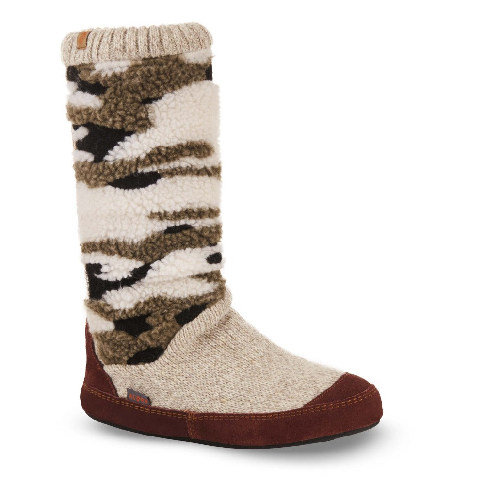 Women's Slouch Boots in Camoo Side Profile#color_camoo