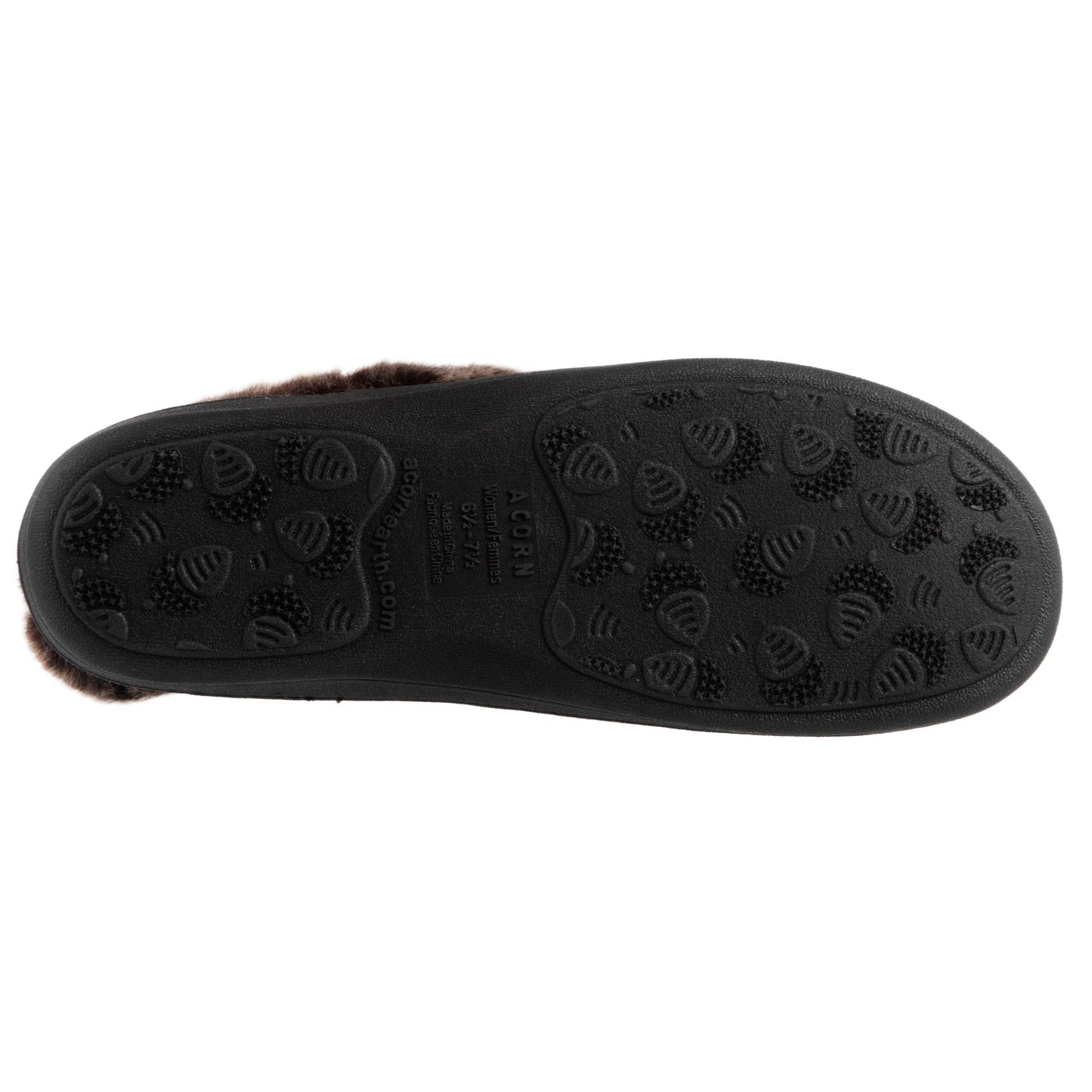 Women's Faux Fur Collar Slippers in smokey taupe Right Angle View#color_smokey-taupe
