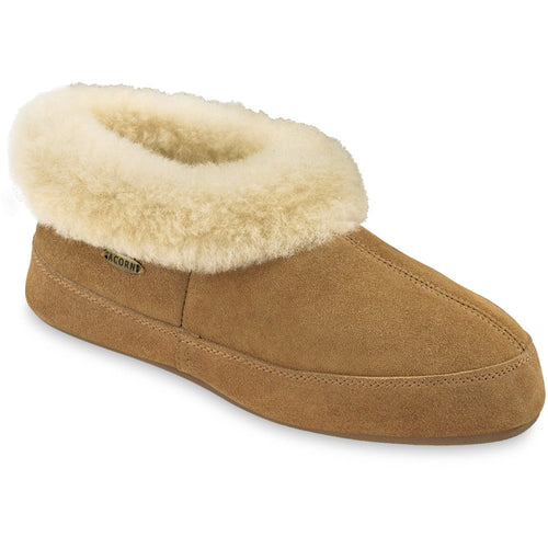 Women's Oh Ewe Boot Slippers in Walnut Right Angled View#color_walnut