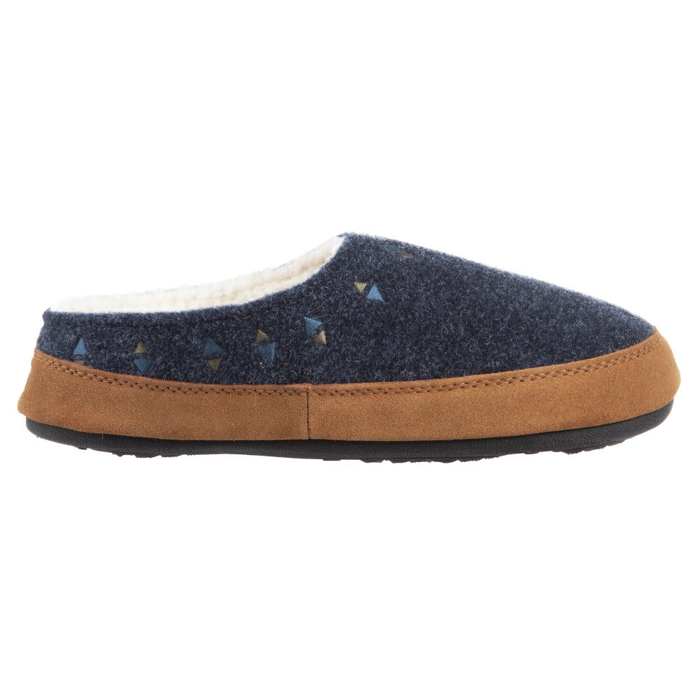 Acorn Women's Geo Hoodback Slipper Navy BlueSide View#color_navy