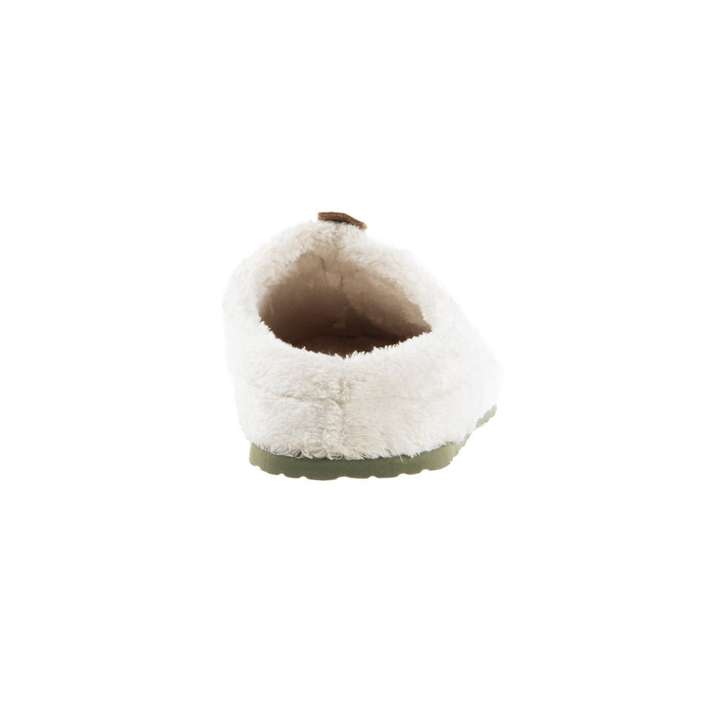 Women’s Algae-Infused Spa Slippers in Ewe Back Heel#color_white