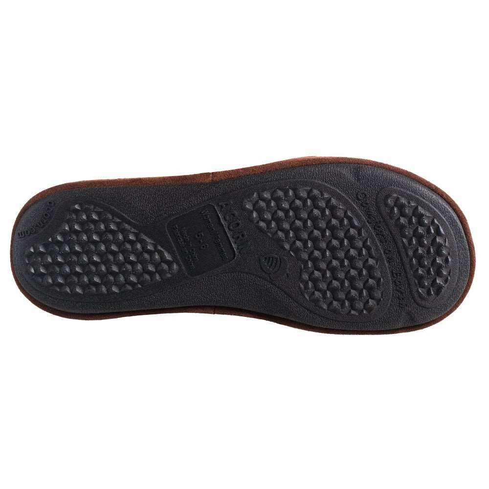 Women's Forest Mule Slippers in Red Raccoon Bottom Sole Tread#color_red-racoon