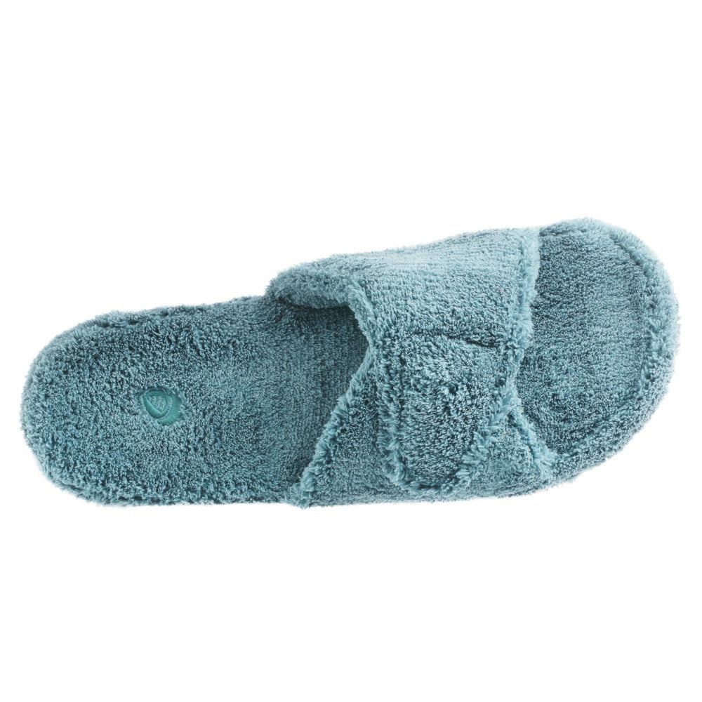 Women's Spa Slide Slippers in Peacock Inside Top View#color_peacock