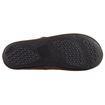 Women's Forest Mule Slippers in Navy Moose Bottom Sole Tread#color_navy-moose