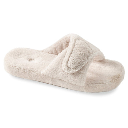 Women's Spa Slide Slippers in Natural Right Angled View#color_natural