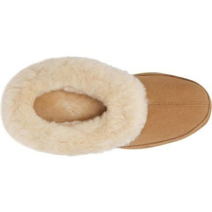 Women's Oh Ewe Boot Slippers in Walnut Inside Top View#color_walnut