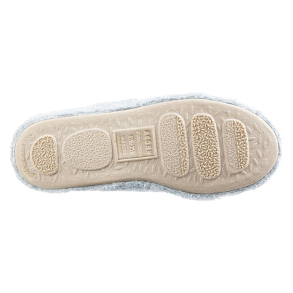 Women's Spa Quilted Clog in Powder Blue Bottom Sole Tread#color_powder-blue