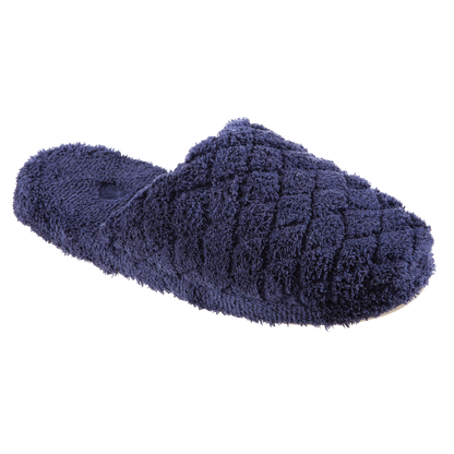 Women's Spa Quilted Clog in Navy/Blue Right Angled View#color_navy