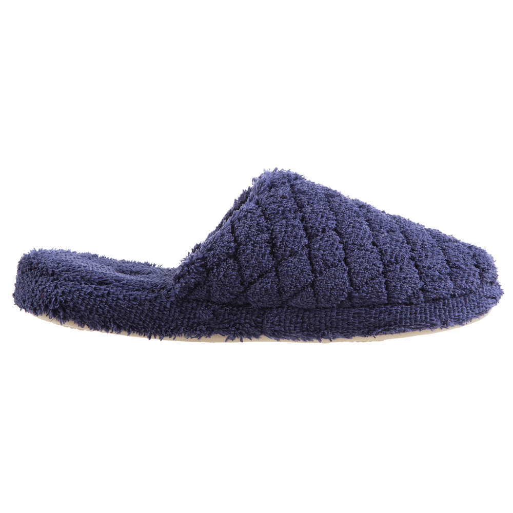 Women's Spa Quilted Clog in Navy/Blue Profile#color_navy