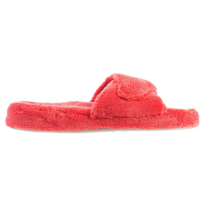 Women's Spa Slide Slippers in Lobster Red Profile#color_lobster-red