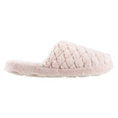 Women's Spa Quilted Clog in Pink Profile#color_pink